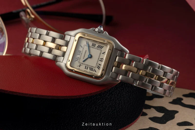 Cartier Panthere steel / gold quartz women's watch 84083242 [2602105]