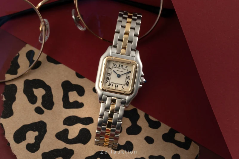 Cartier Panthere steel / gold quartz women's watch 84083242 [2602105]