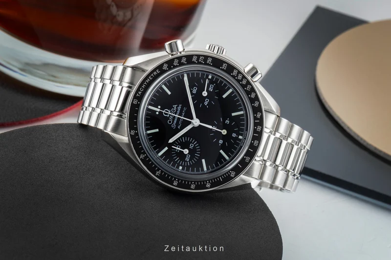 Omega Speedmaster chronograph steel automatic men's watch 3539.50.00 LP: 6100EUR [2602233]