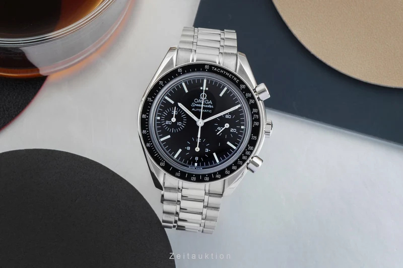 Omega Speedmaster chronograph steel automatic men's watch 3539.50.00 LP: 6100EUR [2602233]