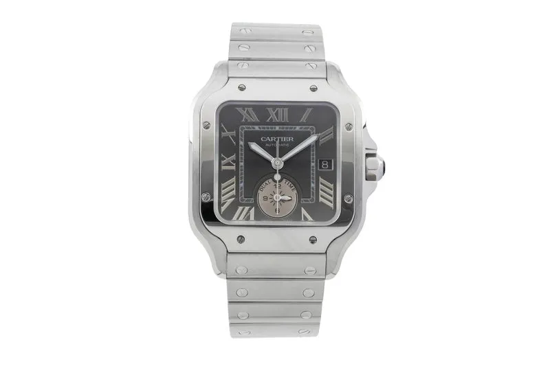 Cartier Santos steel automatic men's watch WSSA0076 LP: 10500EUR [2601991]