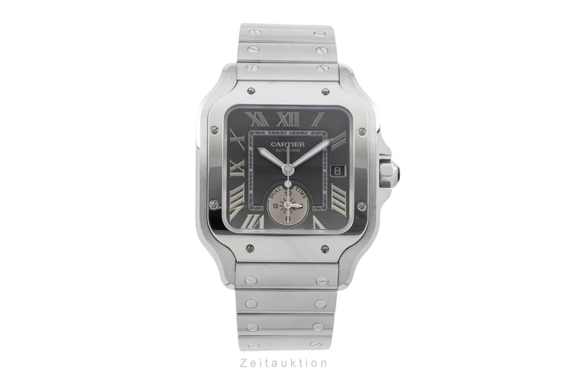 Cartier Santos steel automatic men's watch WSSA0076 LP: 10500EUR [2601991]