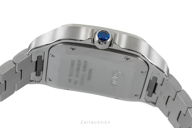 Cartier Santos steel automatic men's watch WSSA0076 LP: 10500EUR [2601991]