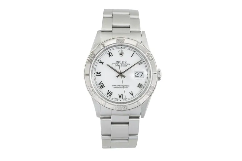 Rolex Datejust Turn-O-Graph steel / white gold automatic men's watch 16264 [2602044]