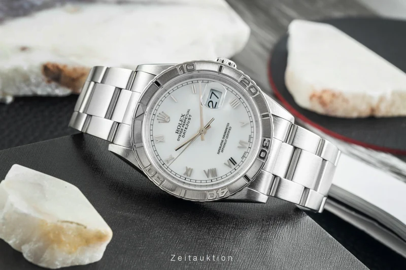 Rolex Datejust Turn-O-Graph steel / white gold automatic men's watch 16264 [2602044]