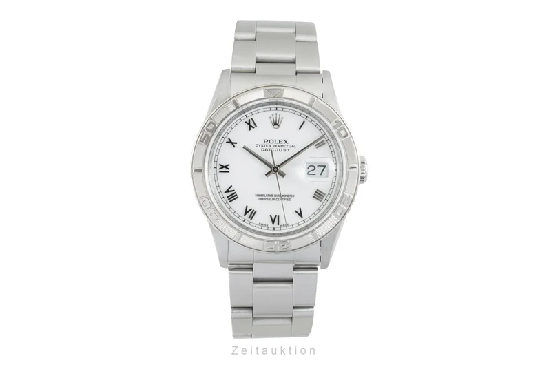 Rolex Datejust Turn-O-Graph steel / white gold automatic men's watch 16264 [2602044]