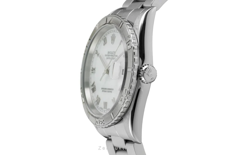 Rolex Datejust Turn-O-Graph steel / white gold automatic men's watch 16264 [2602044]