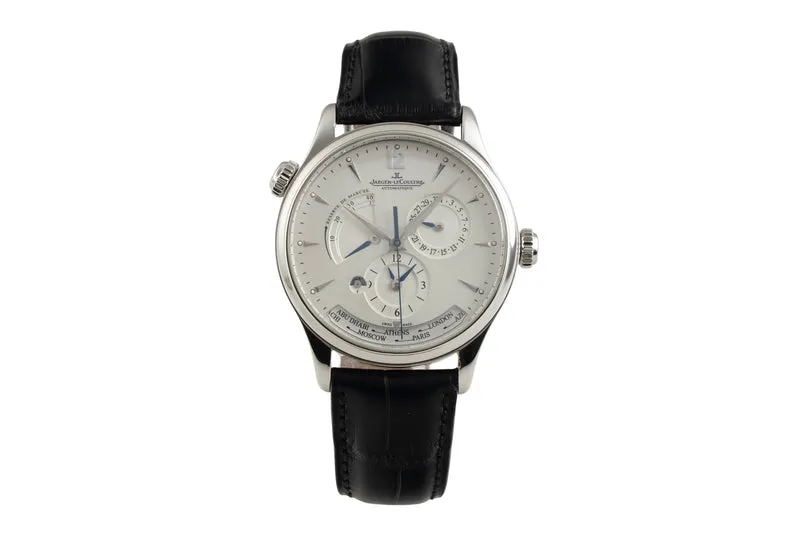 Jaeger LeCoultre Master Geographic steel automatic men's watch Q1428421 176.8.29.S LP: 16200EUR [2601980]