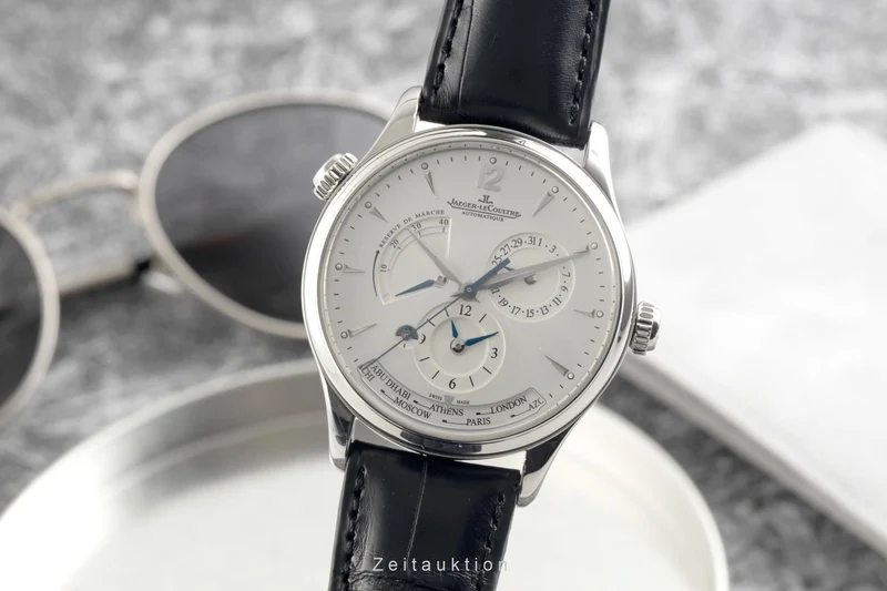 Jaeger LeCoultre Master Geographic steel automatic men's watch Q1428421 176.8.29.S LP: 16200EUR [2601980]