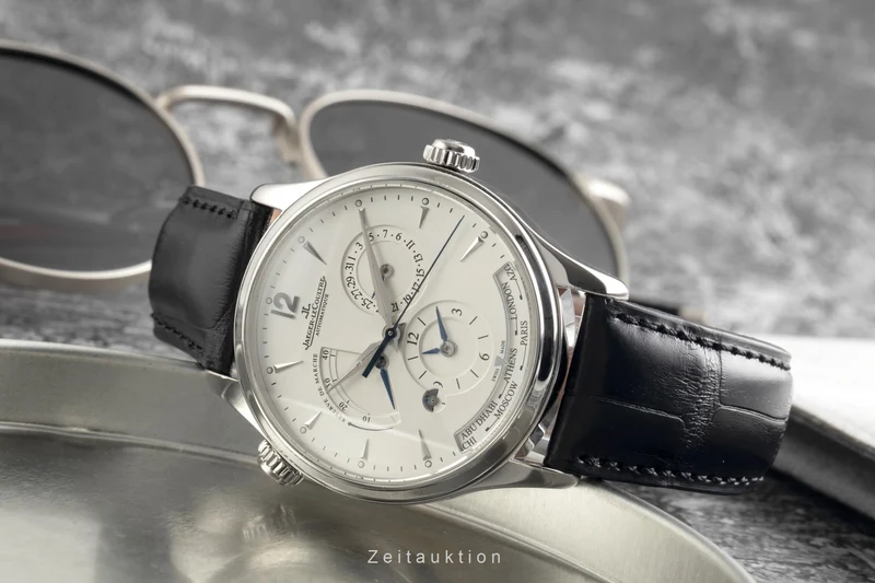 Jaeger LeCoultre Master Geographic steel automatic men's watch Q1428421 176.8.29.S LP: 16200EUR [2601980]