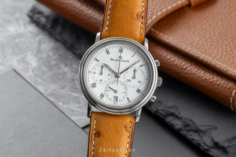 Blancpain Villeret chronograph steel automatic men's watch 1185-1127 [2601908]