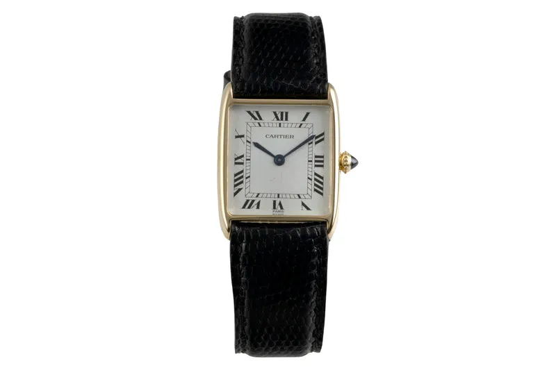 Cartier Tank 18 ct gold manual winding unisex 96041 Vintage [2601586]