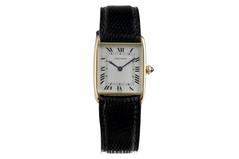 Cartier Tank 18 ct gold manual winding unisex 96041 Vintage [2601586]
