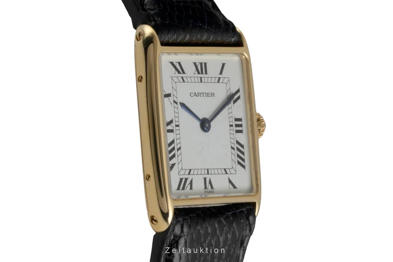 Cartier Tank 18 ct gold manual winding unisex 96041 Vintage [2601586]