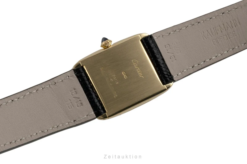 Cartier Tank 18 ct gold manual winding unisex 96041 Vintage [2601586]