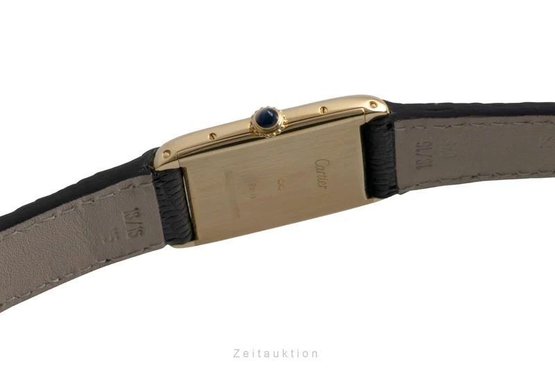 Cartier Tank 18 ct gold manual winding unisex 96041 Vintage [2601586]