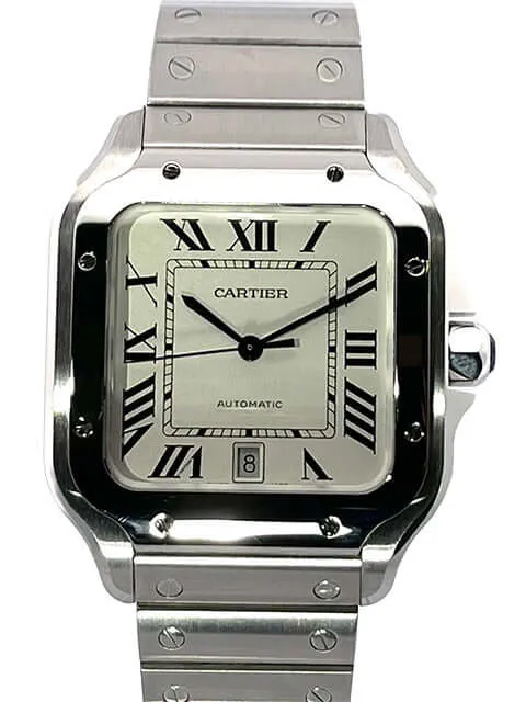 Cartier Santos de Cartier Edelstahl großes Modell WSSA0009 aus 2019