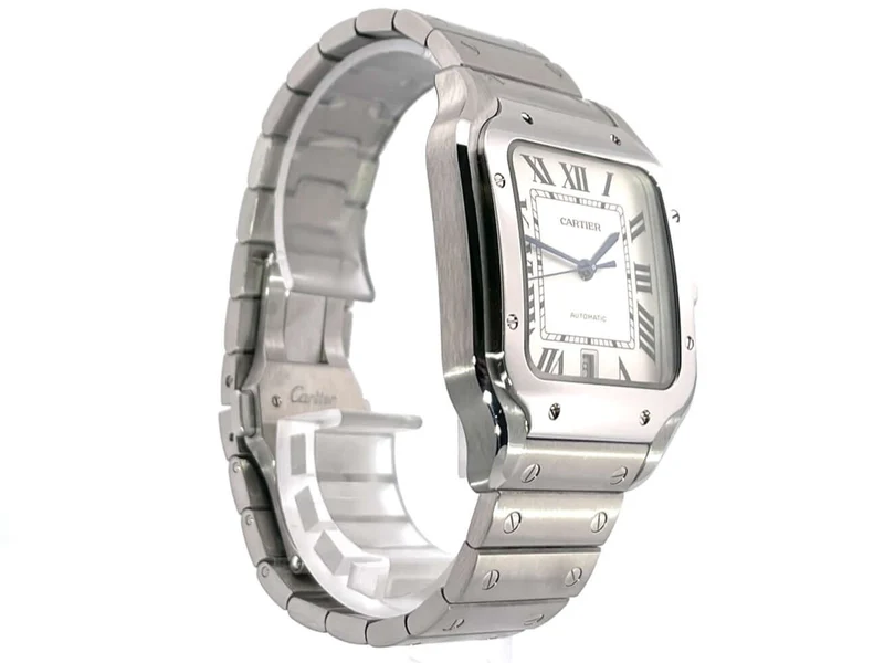 Cartier Santos de Cartier Edelstahl großes Modell WSSA0009 aus 2019