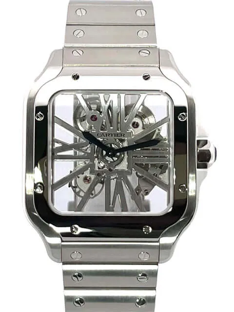 Cartier Santos de Cartier skelettiert großes Modell WHSA0015