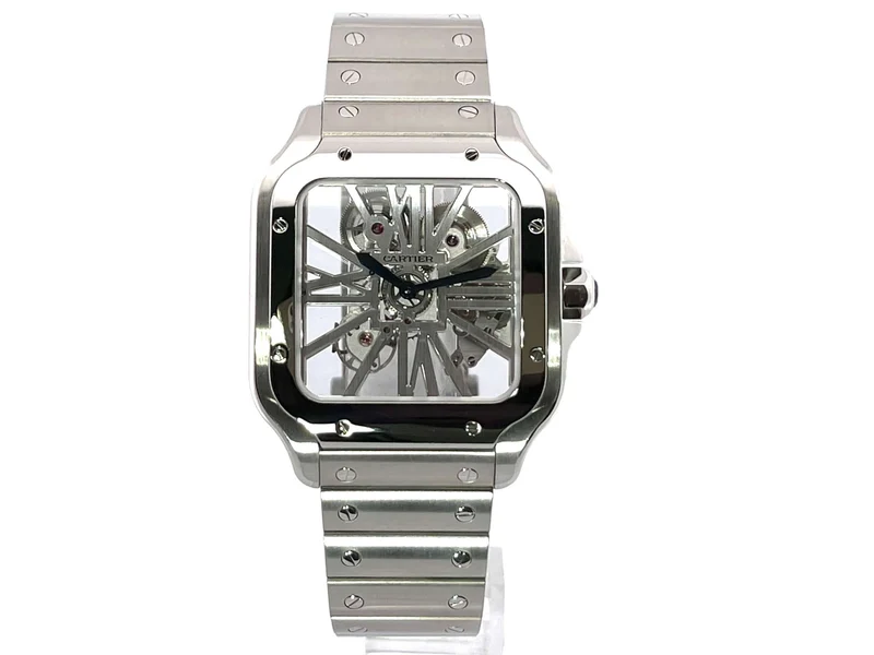 Cartier Santos de Cartier skelettiert großes Modell WHSA0015