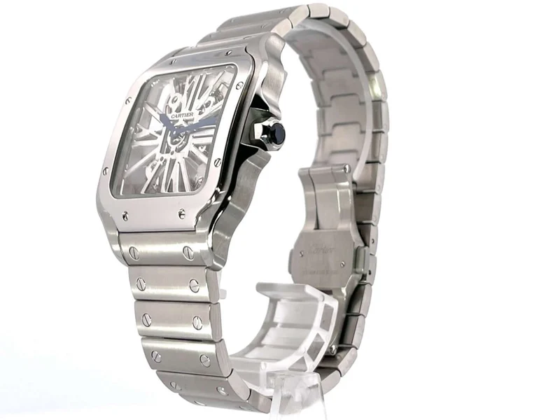 Cartier Santos de Cartier skelettiert großes Modell WHSA0015