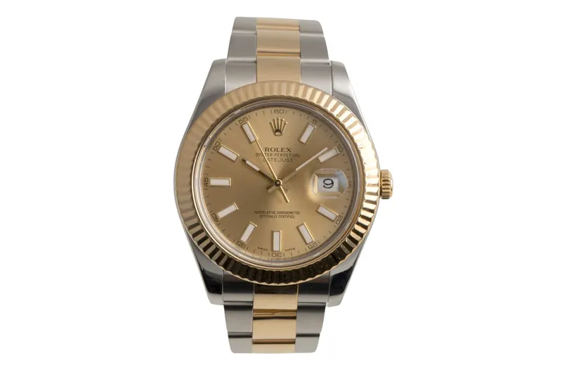 Rolex Datejust steel / gold automatic men's watch 116333 [2601703]