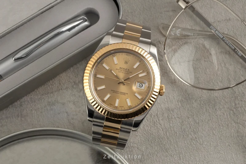 Rolex Datejust steel / gold automatic men's watch 116333 [2601703]