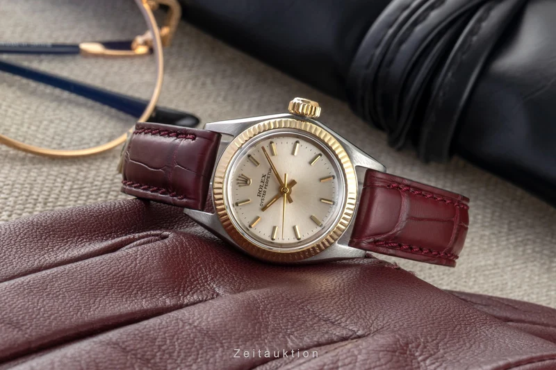 Rolex Oyster Perpetual steel / gold automatic women's watch 6619 Vintage [2601040]