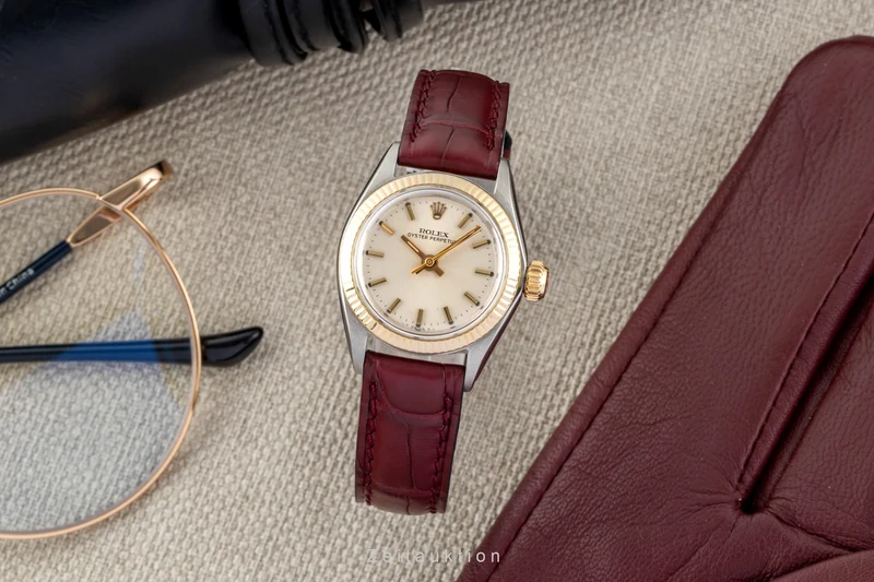 Rolex Oyster Perpetual steel / gold automatic women's watch 6619 Vintage [2601040]