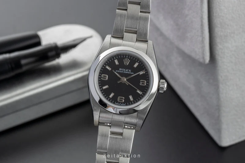 Rolex Oyster Perpetual steel automatic women's watch 76080 [2602446]
