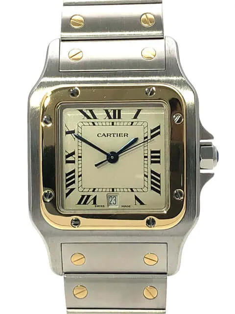 Cartier Santos Galbee Stahl Gelbgold 187901 D-Papiere