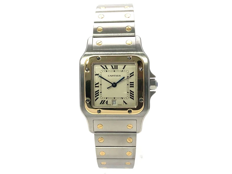 Cartier Santos Galbee Stahl Gelbgold 187901 D-Papiere