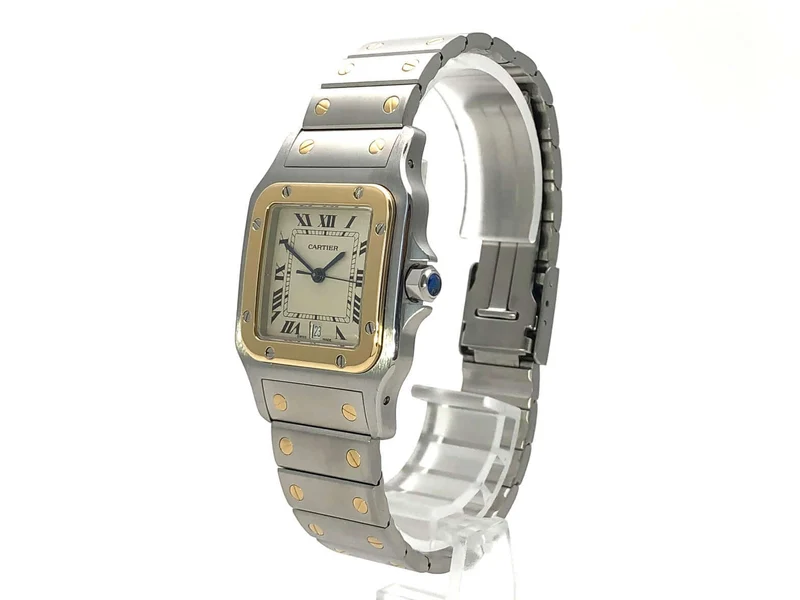Cartier Santos Galbee Stahl Gelbgold 187901 D-Papiere