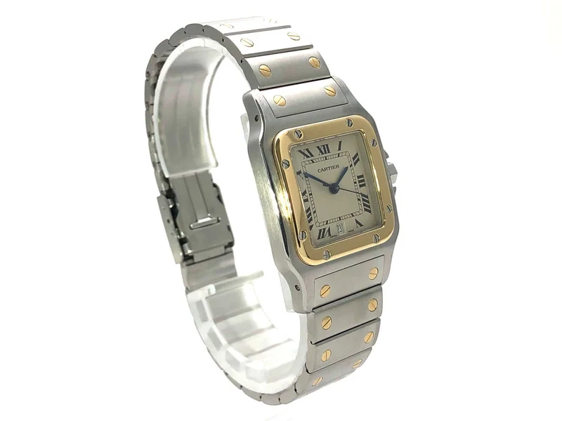 Cartier Santos Galbee Stahl Gelbgold 187901 D-Papiere