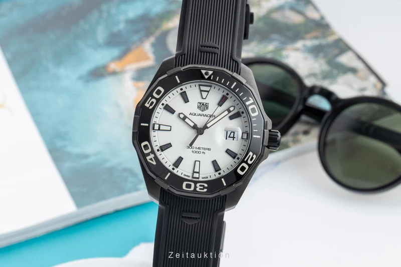 Tag Heuer Aquaracer titanium quartz men's watch WAY108A.FT6141 [2602532]