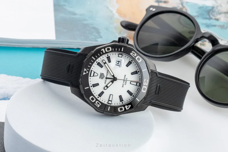 Tag Heuer Aquaracer titanium quartz men's watch WAY108A.FT6141 [2602532]