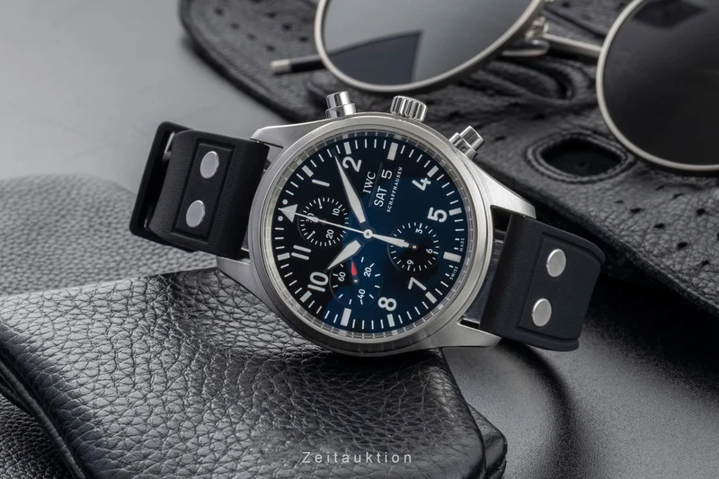 IWC Fliegerchronograph chronograph steel automatic men's watch IW371701 LP: 7800EUR [2602407]