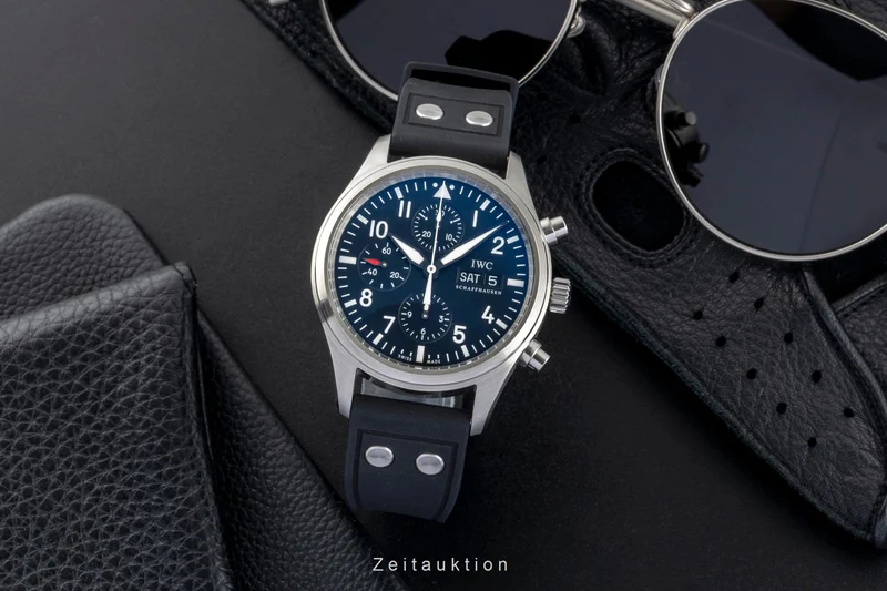 IWC Fliegerchronograph chronograph steel automatic men's watch IW371701 LP: 7800EUR [2602407]