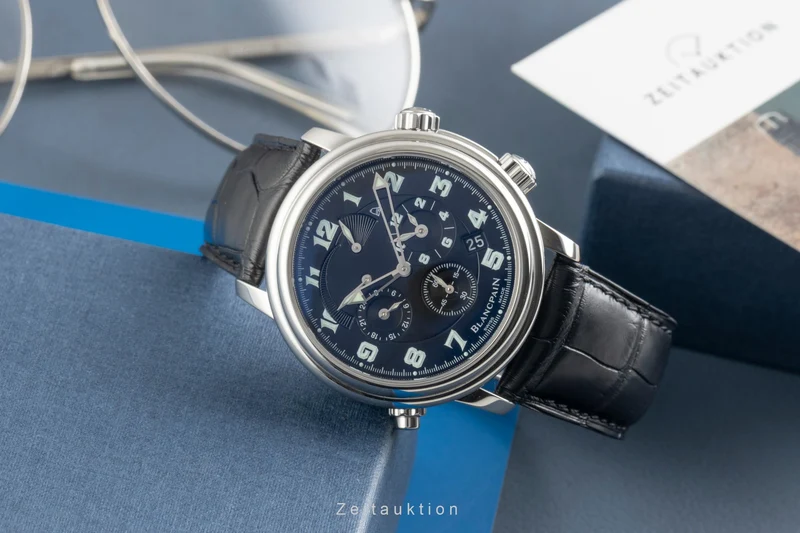 Blancpain Leman steel automatic men's watch 20141-1130M-53B [2602221]