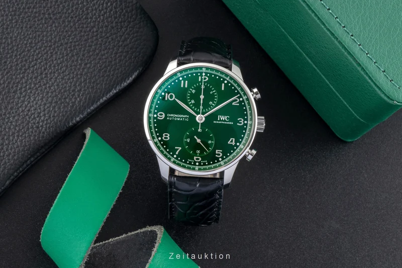 IWC Portugieser chronograph steel automatic men's watch IW371615 LP: 9100EUR [2602136]