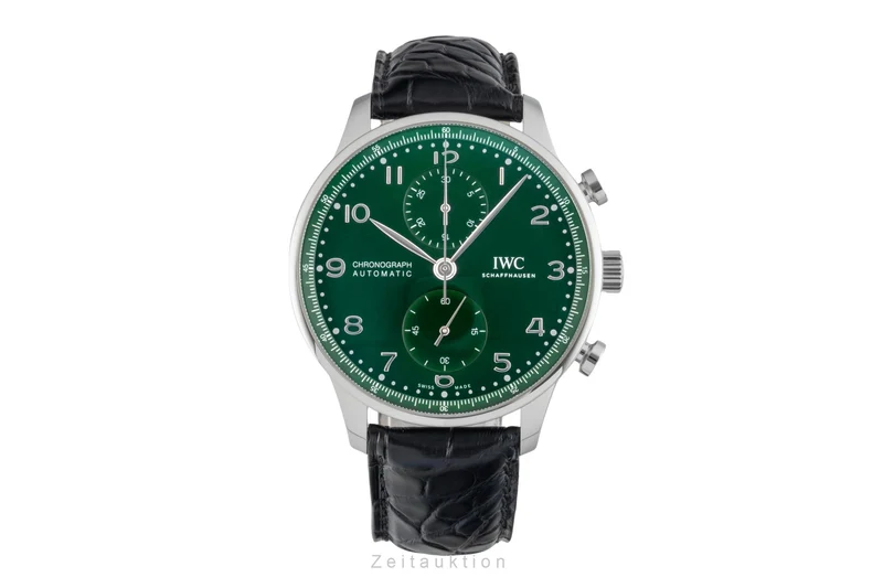 IWC Portugieser chronograph steel automatic men's watch IW371615 LP: 9100EUR [2602136]