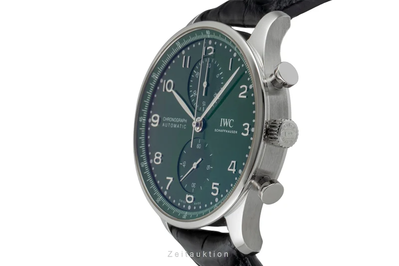 IWC Portugieser chronograph steel automatic men's watch IW371615 LP: 9100EUR [2602136]