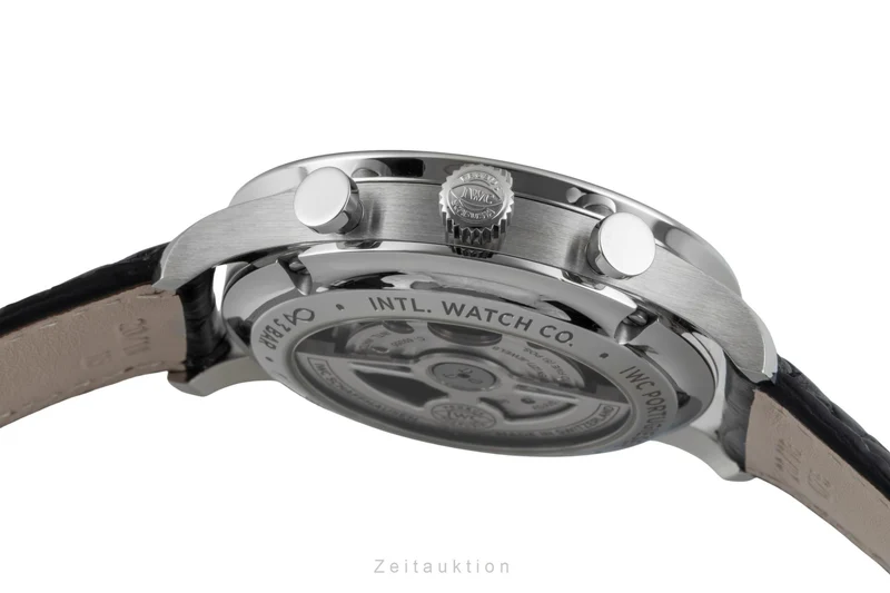 IWC Portugieser chronograph steel automatic men's watch IW371615 LP: 9100EUR [2602136]
