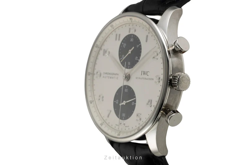 IWC Portugieser chronograph steel automatic men's watch IW371411 LP: 9100EUR [2601686]