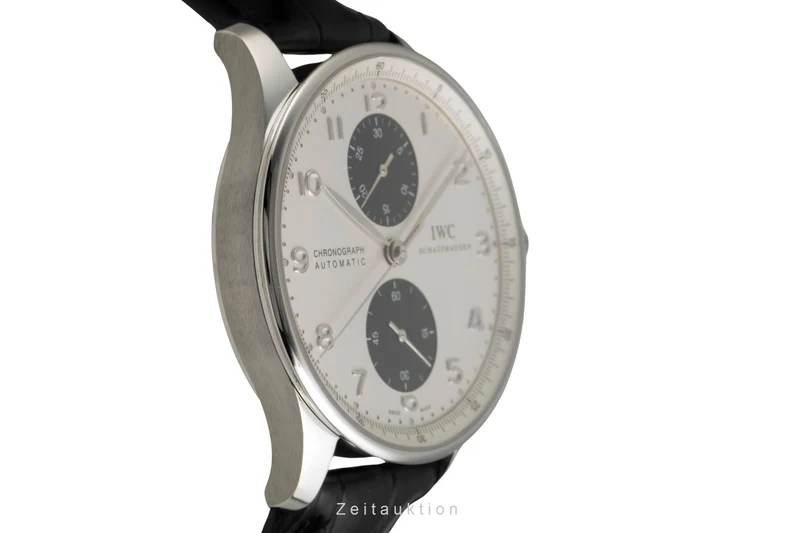 IWC Portugieser chronograph steel automatic men's watch IW371411 LP: 9100EUR [2601686]