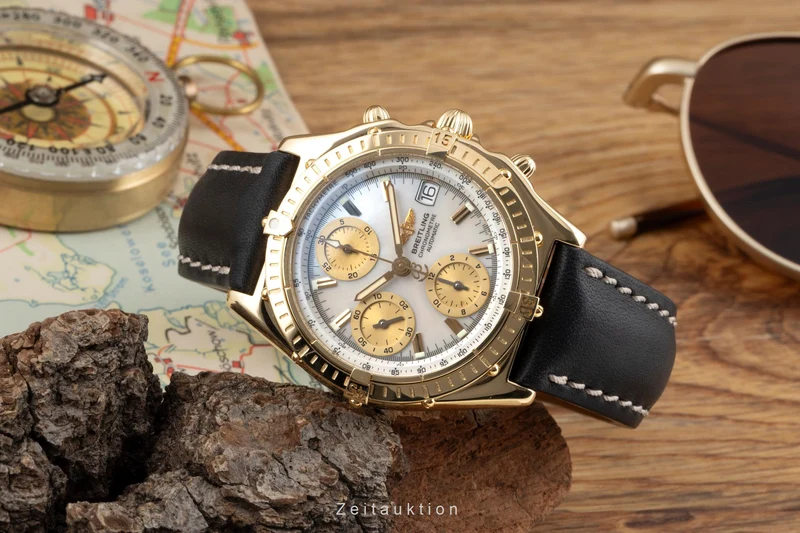 Breitling Chronomat chronograph 18 ct gold automatic men's watch K13050.1 [2600797]