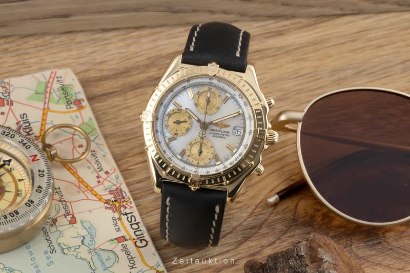 Breitling Chronomat chronograph 18 ct gold automatic men's watch K13050.1 [2600797]