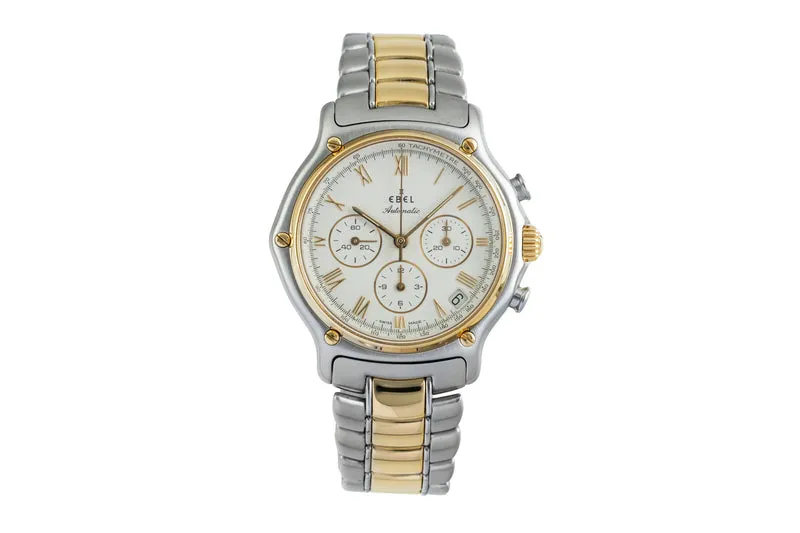 Ebel 1911 chronograph steel / gold automatic men's watch 1134901 [2602327]