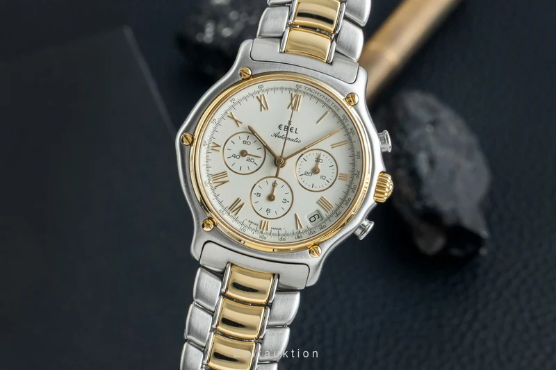 Ebel 1911 chronograph steel / gold automatic men's watch 1134901 [2602327]