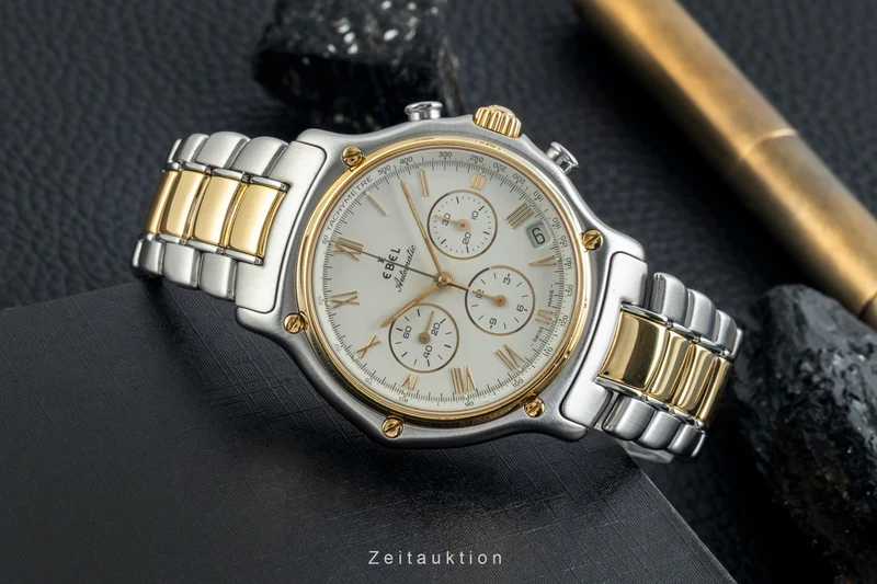 Ebel 1911 chronograph steel / gold automatic men's watch 1134901 [2602327]